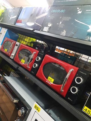 Microondas Rojo 30L 3D Wave
