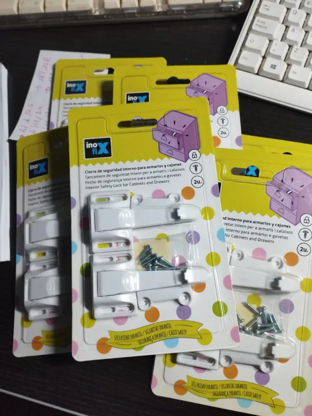 6 packs Cierres seguridad infantil muebles interio