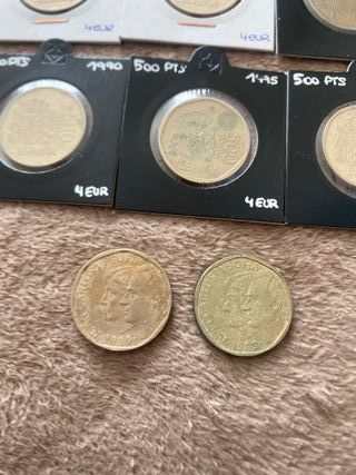 Lote monedas 500 pesetas España