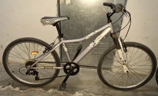 Dos bicicletas Btwin, niña morada del Decathlon.