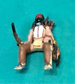 Figuras de plomo indio y soldado