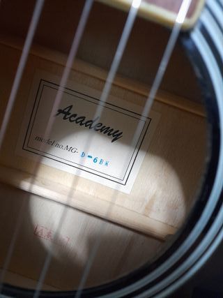 Guitarra Acústica Negra Academy