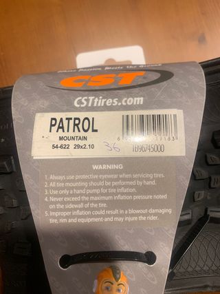 Cubierta CST Patrol MTB Tubeless Ready