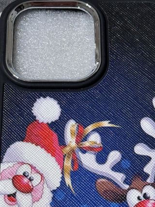 Cover iPhone 15 Pro Max Natale Babbo Natale Renna