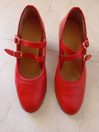 Zapatos Flamenca Rojos