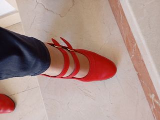 Zapatos Flamenca Rojos