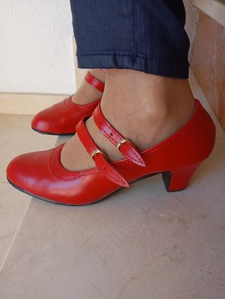Zapatos Flamenca Rojos