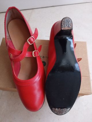 Zapatos Flamenca Rojos