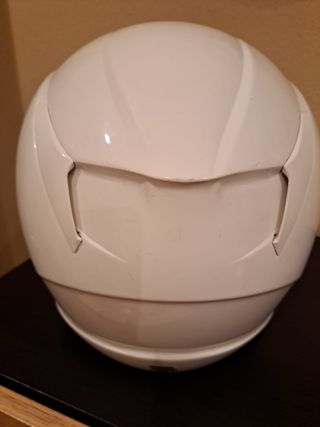 Casco de moto blanco