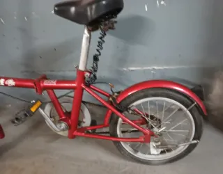 Bicicleta Plegable Roja