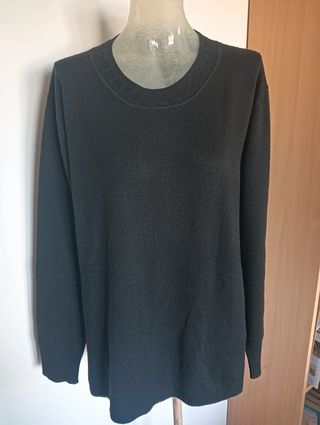 Maglione nero con perline Taglia XL/XXL