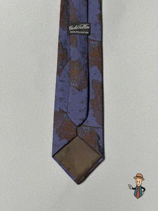 Corbata de Seda Le Cravatte Azul Marino