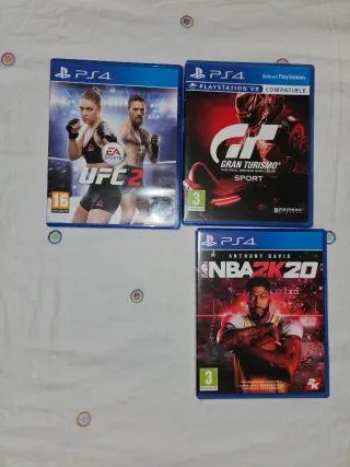 PS4 Juegos: UFC 2, Gran Turismo Sport, NBA 2K20