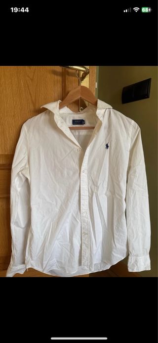 Camisa Polo Ralph Lauren Blanca Mujer