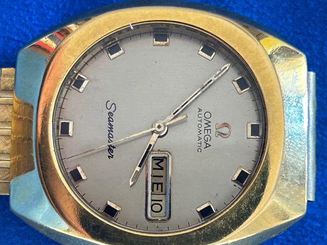 Reloj Omega Seamaster Automático Chapado Oro