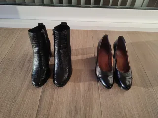 Pack Botines y REGALO tacones Negros