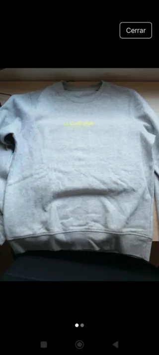 Sudadera Cero de Costa Gris,impecable