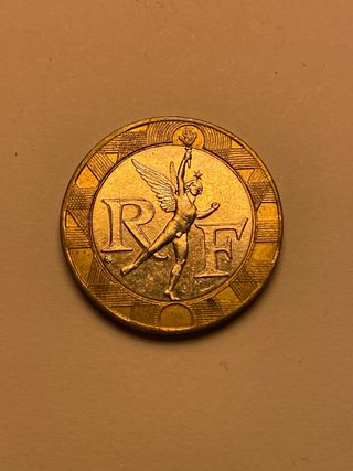 Moneda 10 Francos Franceses 1990