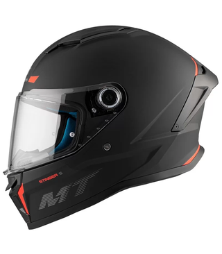 Casco Integral MT Stinger 2 Solid A1 Negro Rojo