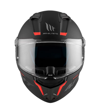 Casco Integral MT Stinger 2 Solid A1 Negro Rojo