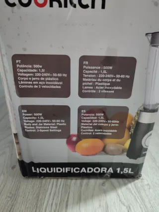 Licuadora 1.5L nueva
Picadora batidora cocina bar