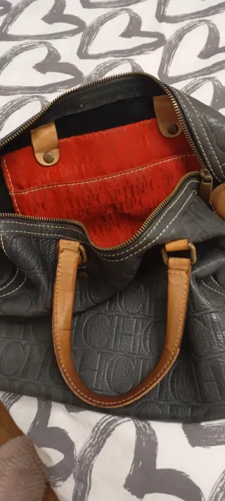 Bolso Carolina Herrera Andy ,color Verde,grande