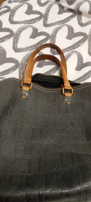 Bolso Carolina Herrera Andy ,color Verde,grande