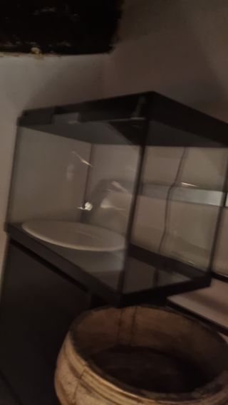 Acuario Negro y Transparente