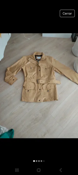 Chaqueta Beige Mujer