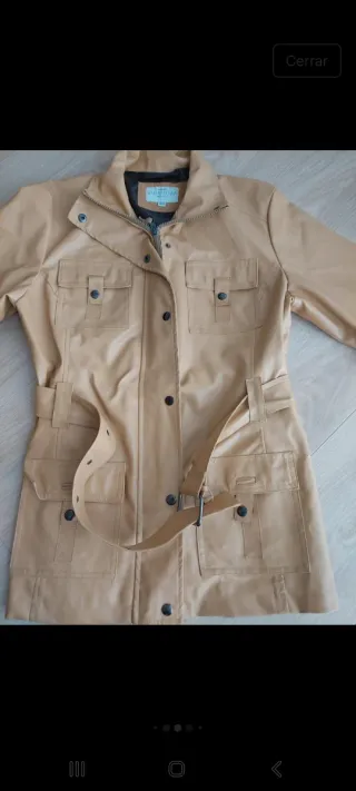 Chaqueta Beige Mujer