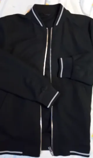 Bomber negro de hombre