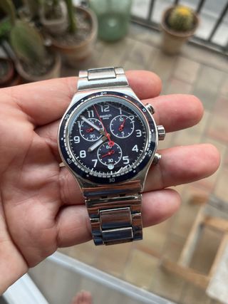 Swatch Hombre Irony Chrono Esfera Azul