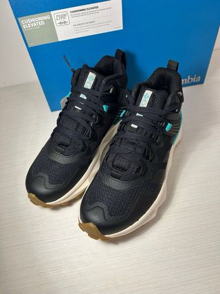Zapatillas Columbia Mujer Negras y Turquesa
