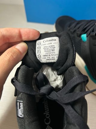 Zapatillas Columbia Mujer Negras y Turquesa