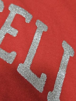 Camisa Russell Athletic Manga Larga Mujer Roja