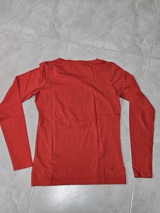 Camisa Russell Athletic Manga Larga Mujer Roja