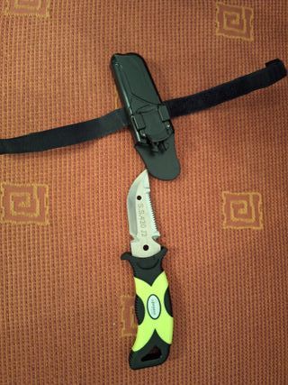 Lote: Cuchillo Linterna Snorkel buceo submarinismo