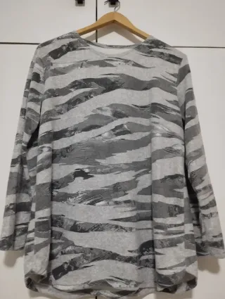 Jersey largo estampado mujer