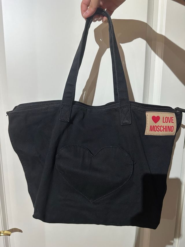 Bolso Moschino Negro Corazón