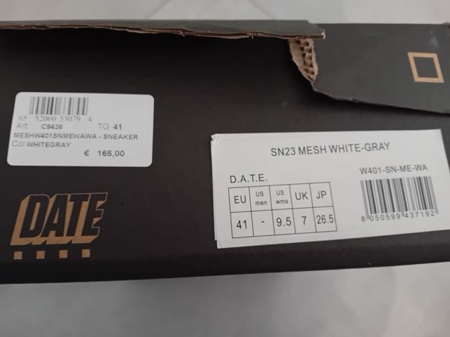 Scarpa D.A.T.E. donna bianca e grigia