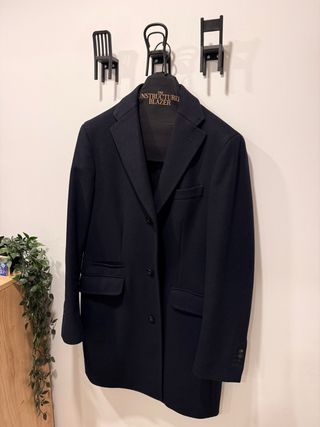 Abrigo Massimo Dutti Azul Marino