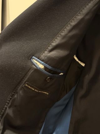 Abrigo Massimo Dutti Azul Marino