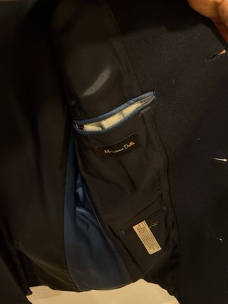 Abrigo Massimo Dutti Azul Marino