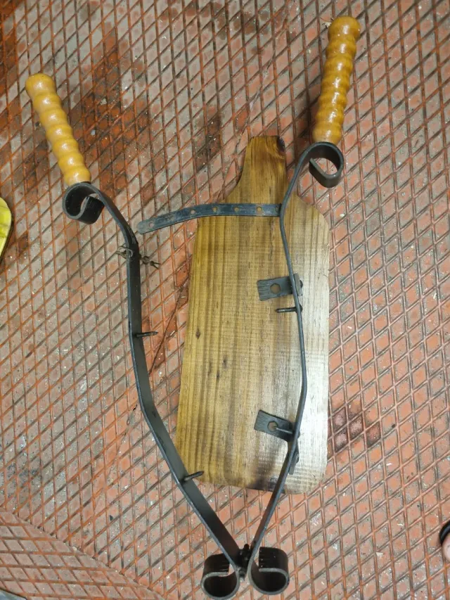 Morsa porta prosciutto legno e metallo