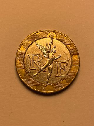 Moneda 10 Francos Franceses 1990
