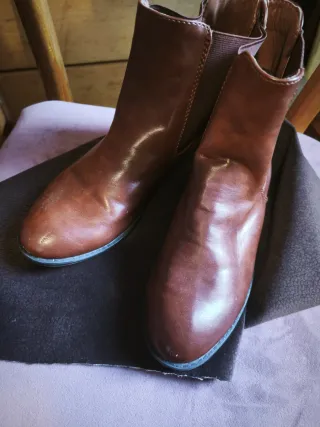 Botines de piel mujer