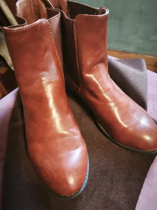 Botines de piel mujer