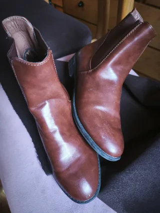 Botines de piel mujer