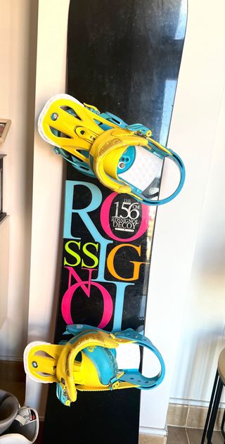 Tabla Snow Rossignol 156 cm + fijaciones BURTON