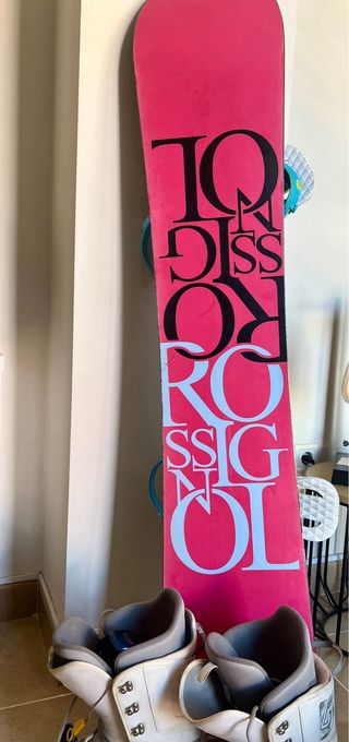 Tabla Snow Rossignol 156 cm + fijaciones BURTON